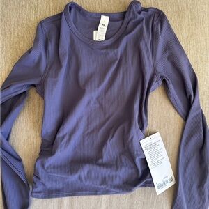 NWT Lululemon All It Takes back-twist rib long sleeve, 6